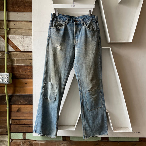 70's Patchwork Denim - 32” x 31”