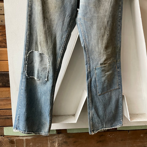 70's Patchwork Denim - 32” x 31”