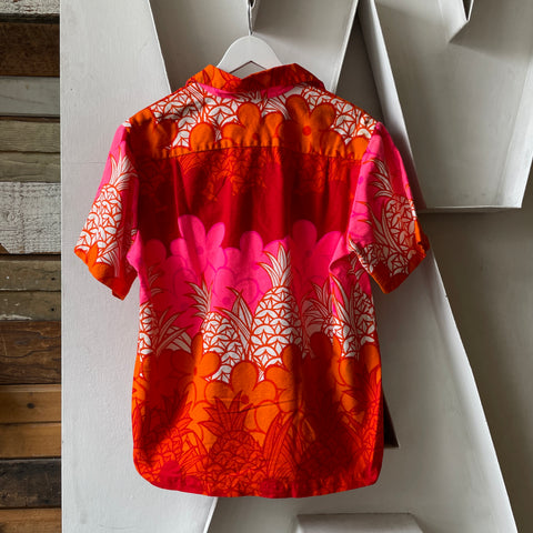 60’s Barkcloth Aloha Loop Collar - Large