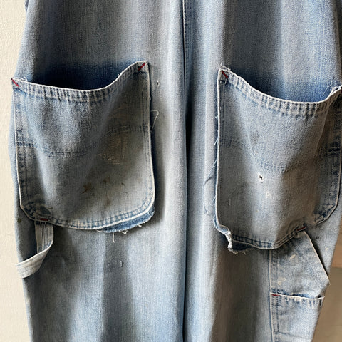 60’s Faded Big Mac Denim Overalls - 30"-32" x 28”
