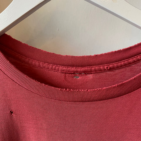 80's Red Pocket Tee - Large