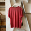 80's Red Pocket Tee - Large