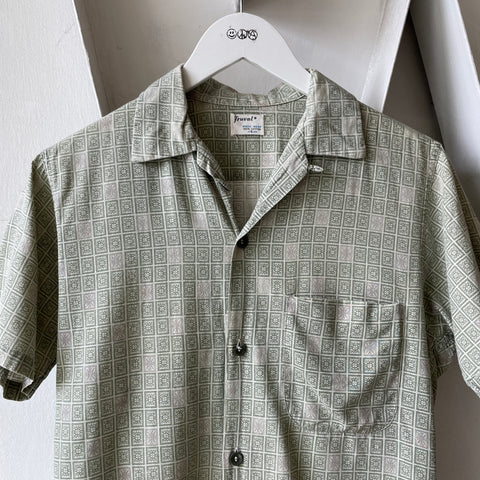 60’s Truval Patterned Loop Collar - Small
