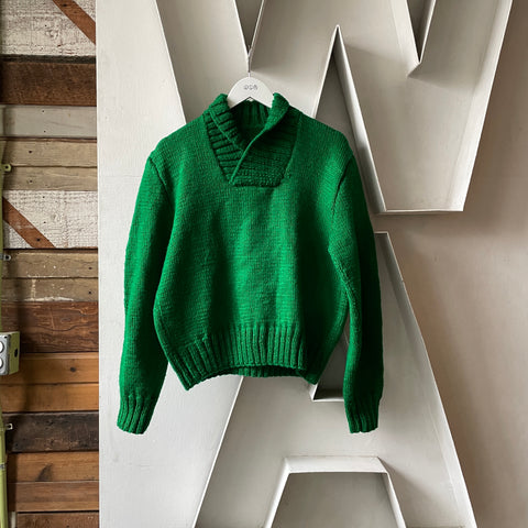 50's Shawl Collar Sweater - Medium