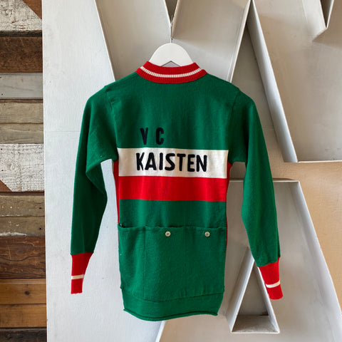 70's Wool Cycling Jersey - Small