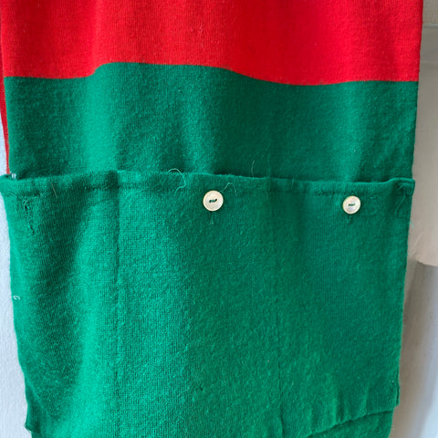70's Wool Cycling Jersey - Small