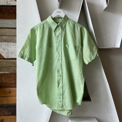 60’s Brent Japan Striped Work Shirt - Medium