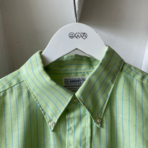 60’s Brent Japan Striped Work Shirt - Medium