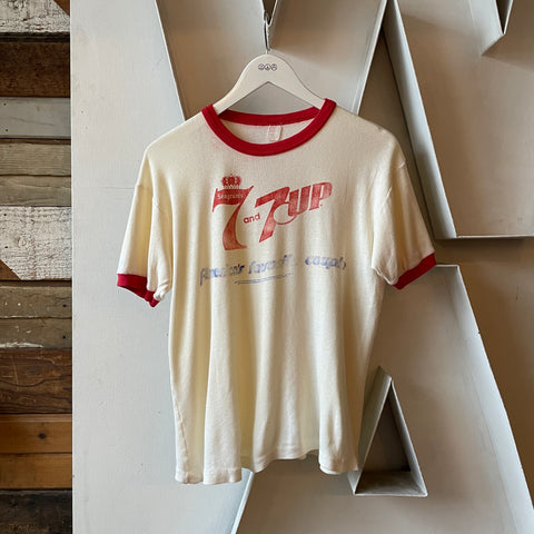 80’s Seagrams and 7Up Ringer Tee - Medium