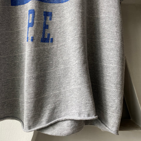 90's Cropped PE Shirt - Medium