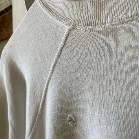 60's Short Sleeve White Sweat - Medium