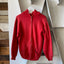 70's Red Zip Up Sweat - XL