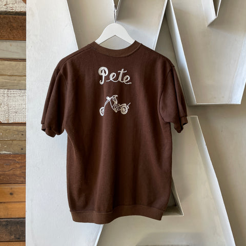 70’s Pete’s Chainstitched Motorcycle Crewneck - Medium