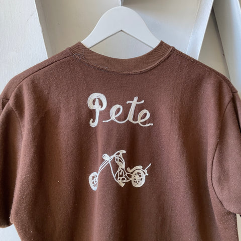 70’s Pete’s Chainstitched Motorcycle Crewneck - Medium