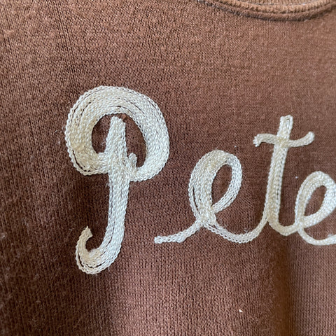 70’s Pete’s Chainstitched Motorcycle Crewneck - Medium