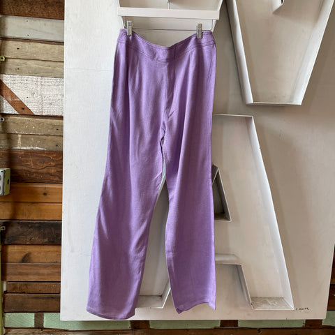 60’s Lavender Linen Flares - 27.5” x 29”