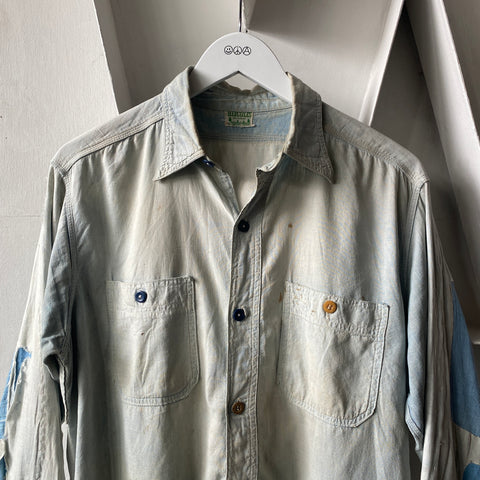 50's Repaired Hercules Chambray - Large