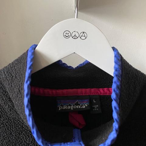 90's Black Patagonia Synchilla - Large
