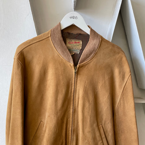 50’s Field & Stream Suede Zip Bomber - Medium