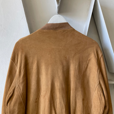 50’s Field & Stream Suede Zip Bomber - Medium