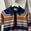 70’s Poly Striped Polo - Small