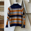 70’s Poly Striped Polo - Small