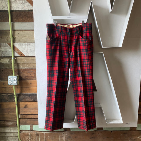 70’s Pendleton Plaid Pants - 35” x 30”