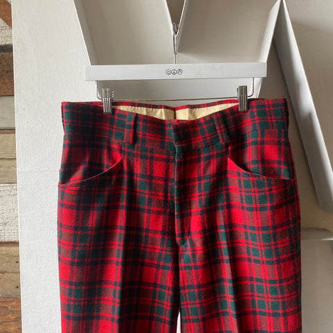 70’s Pendleton Plaid Pants - 35” x 30”