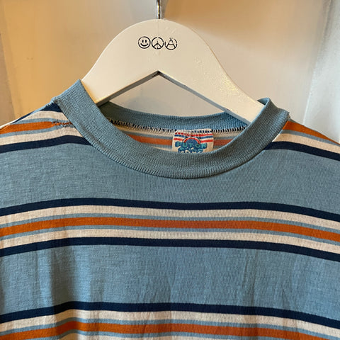 70’s Thrashed Striped Pocket Tee - Small