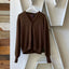80’s Brown Cardigan - Large
