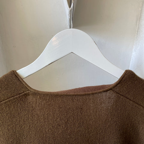 80’s Brown Cardigan - Large