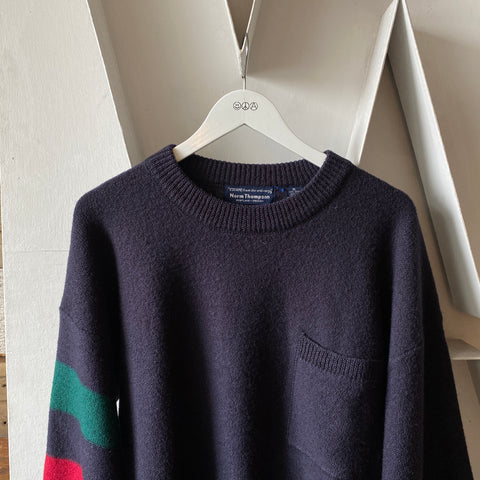 80's Wool Crewneck Sweater - XL