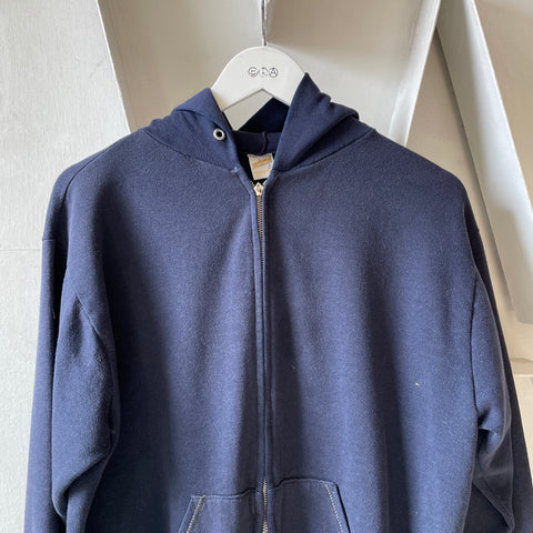70’s Blank Zip Hoodie - Large