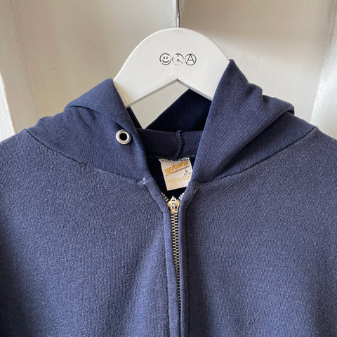 70’s Blank Zip Hoodie - Large
