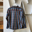 60’s Thrashed Plaid Loop Collar - Small