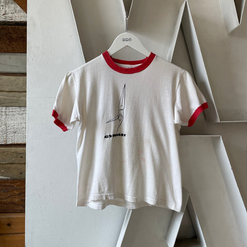 70’s Gymnast Ringer Tee - XS