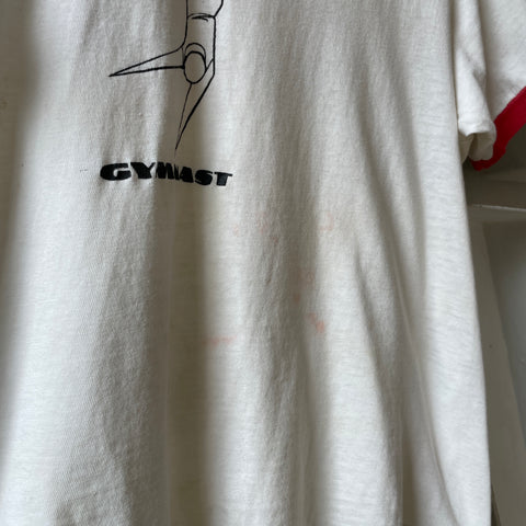 70’s Gymnast Ringer Tee - XS