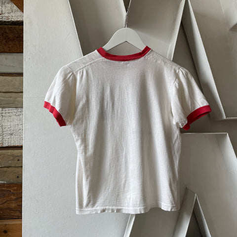 70’s Gymnast Ringer Tee - XS