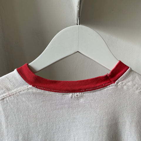 70’s Gymnast Ringer Tee - XS