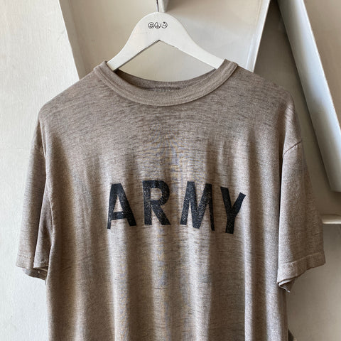 80's Paper Thin Army Tee - XL