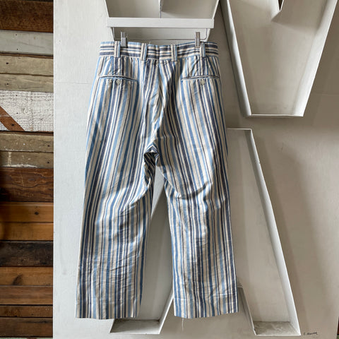 60’s Striped Italian Trousers - 31” x 26”