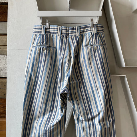 60’s Striped Italian Trousers - 31” x 26”