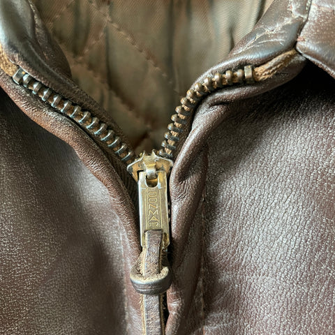 50’s Horse Hide Leather Jacket - Medium