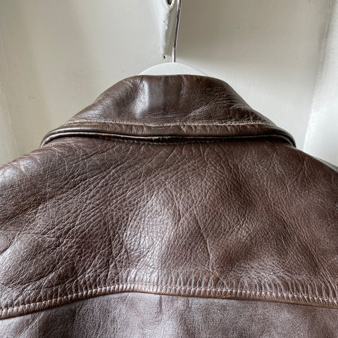 50’s Horse Hide Leather Jacket - Medium