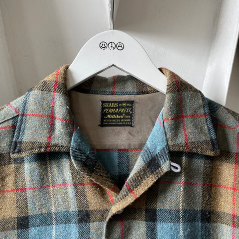 60’s Sears Milliken Wool Loop Collar - Medium