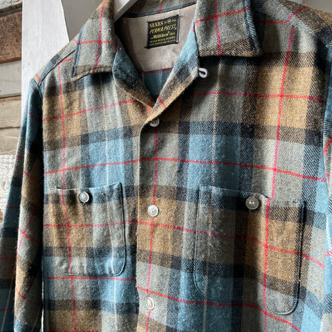 60’s Sears Milliken Wool Loop Collar - Medium
