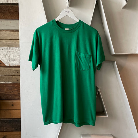 80’s Blank Pocket Tee - XL