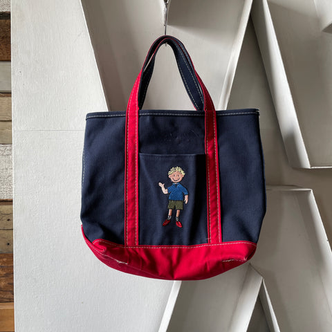 LL Bean Embroidered Boat and Tote - Small