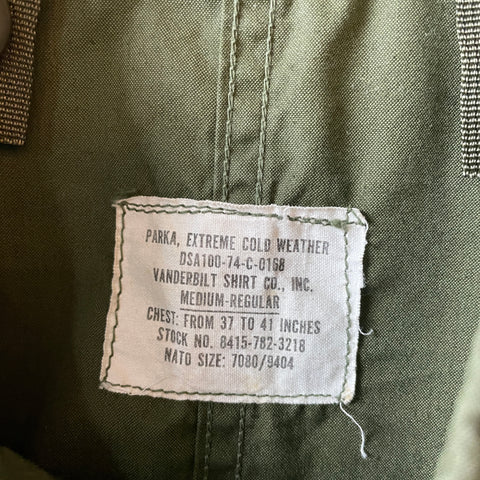 70’s Extreme Cold Weather Fishtail Parka - Medium