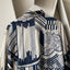 70’s Patterned Button-Up Tee - Medium